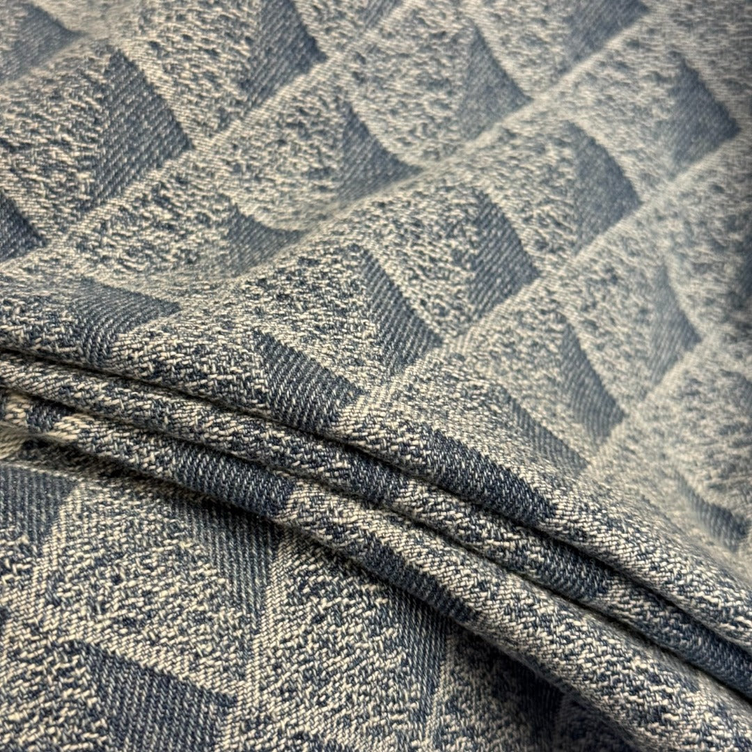 25 New 3D Plaid Printed Denim Trousers