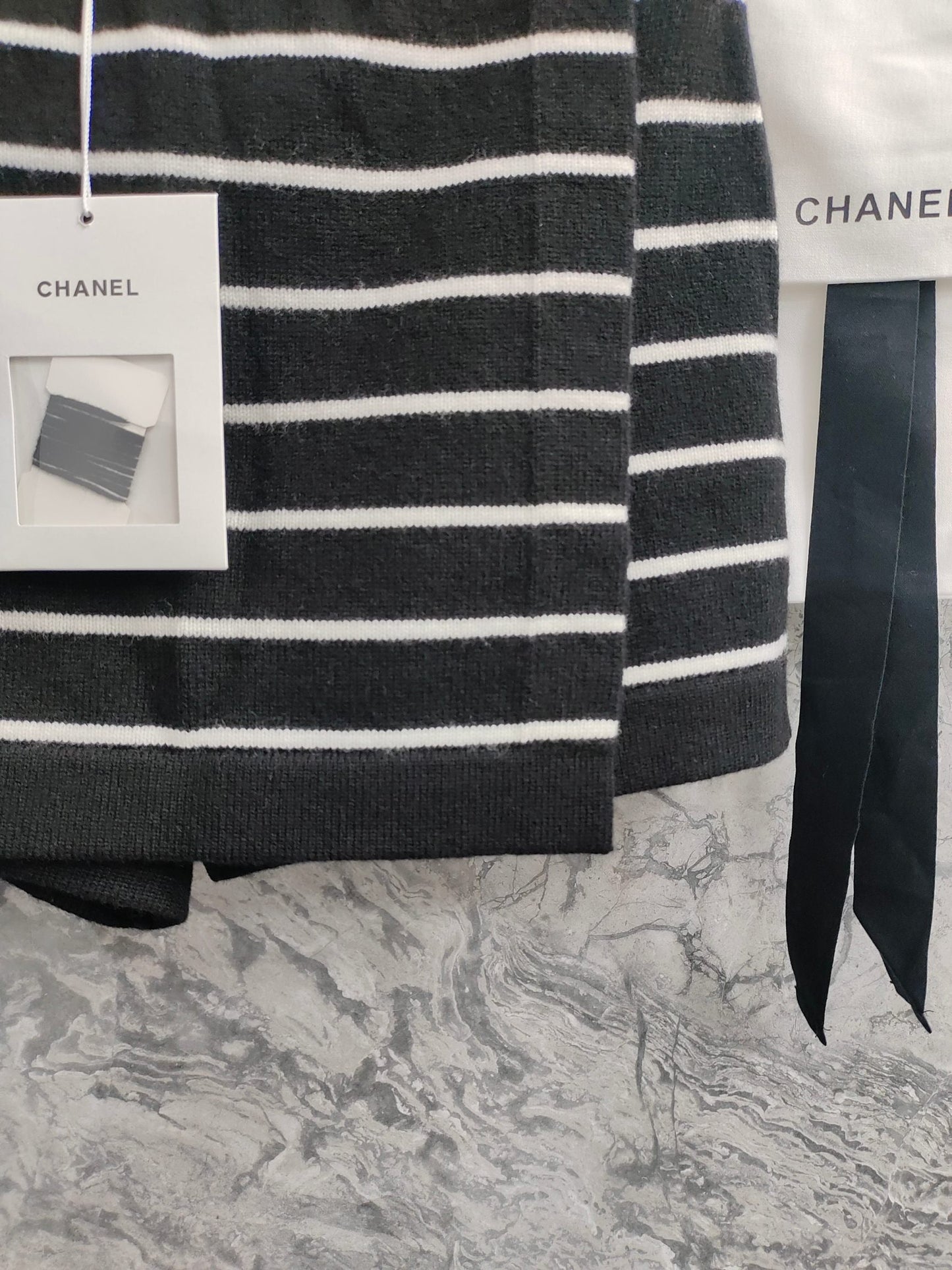 C 25 Light blue and black striped Swallow buttons short skirt