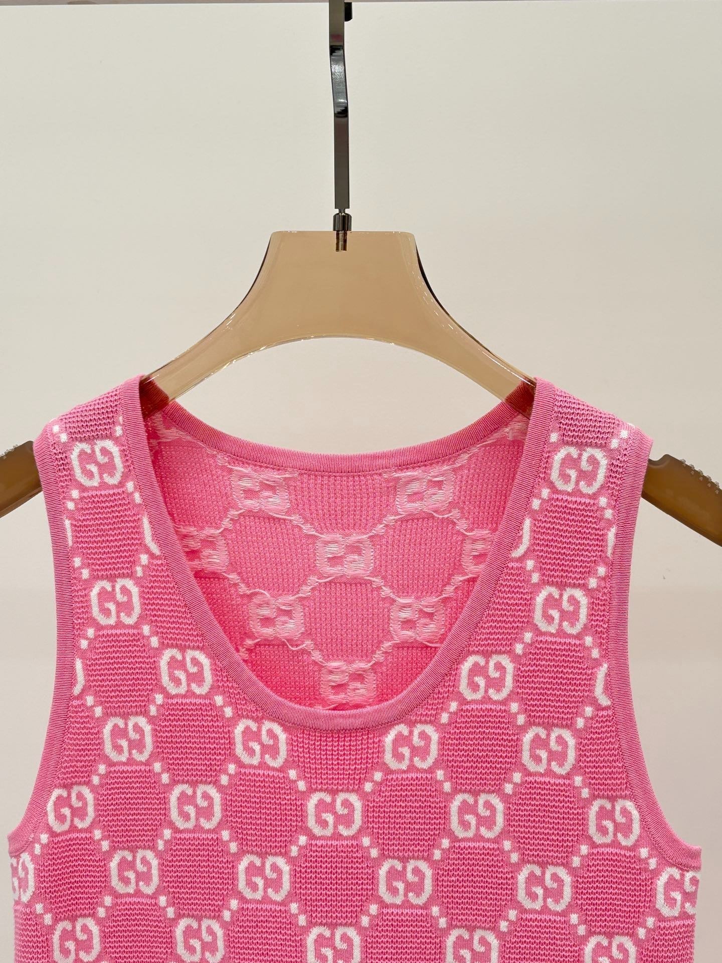 G 25 Appliquéd full print casual knit dress