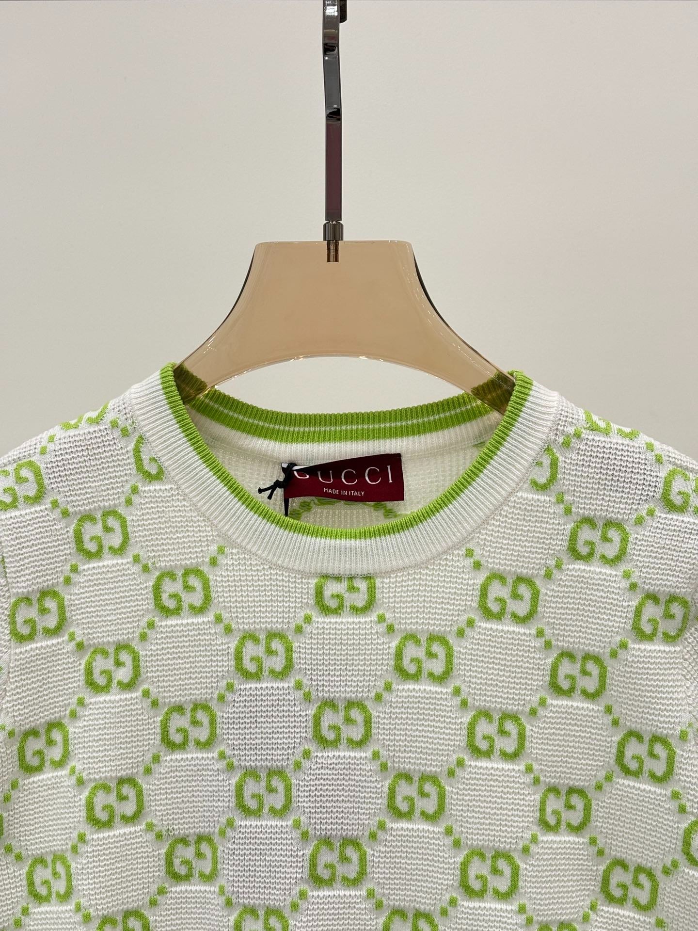 G 25 Early Spring New Appliquéd All-over Print Casual Knit Short Sleeve
