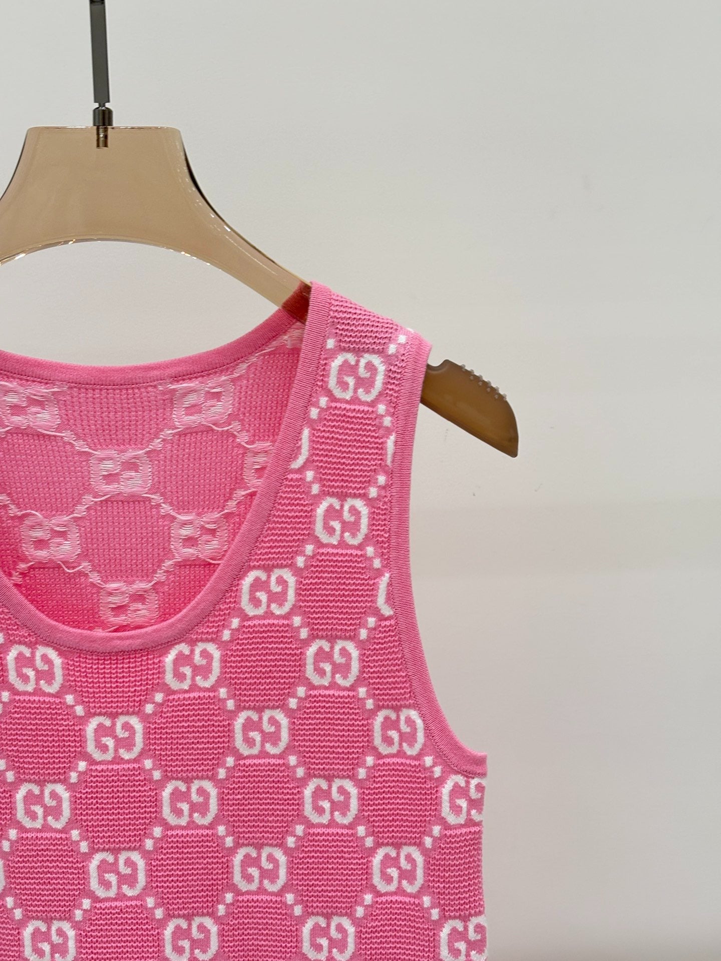 G 25 Appliquéd full print casual knit dress