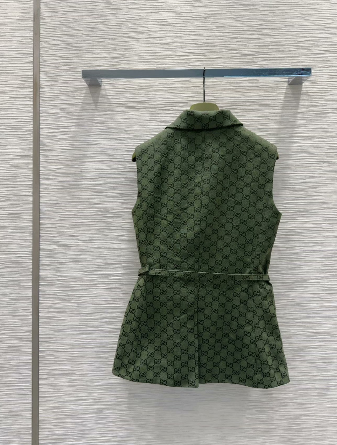 25 new letter jacquard belt lapel vest jacket suit