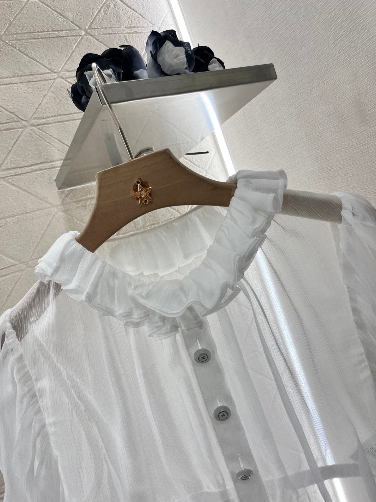 2025 new products Short waist lace see-through top