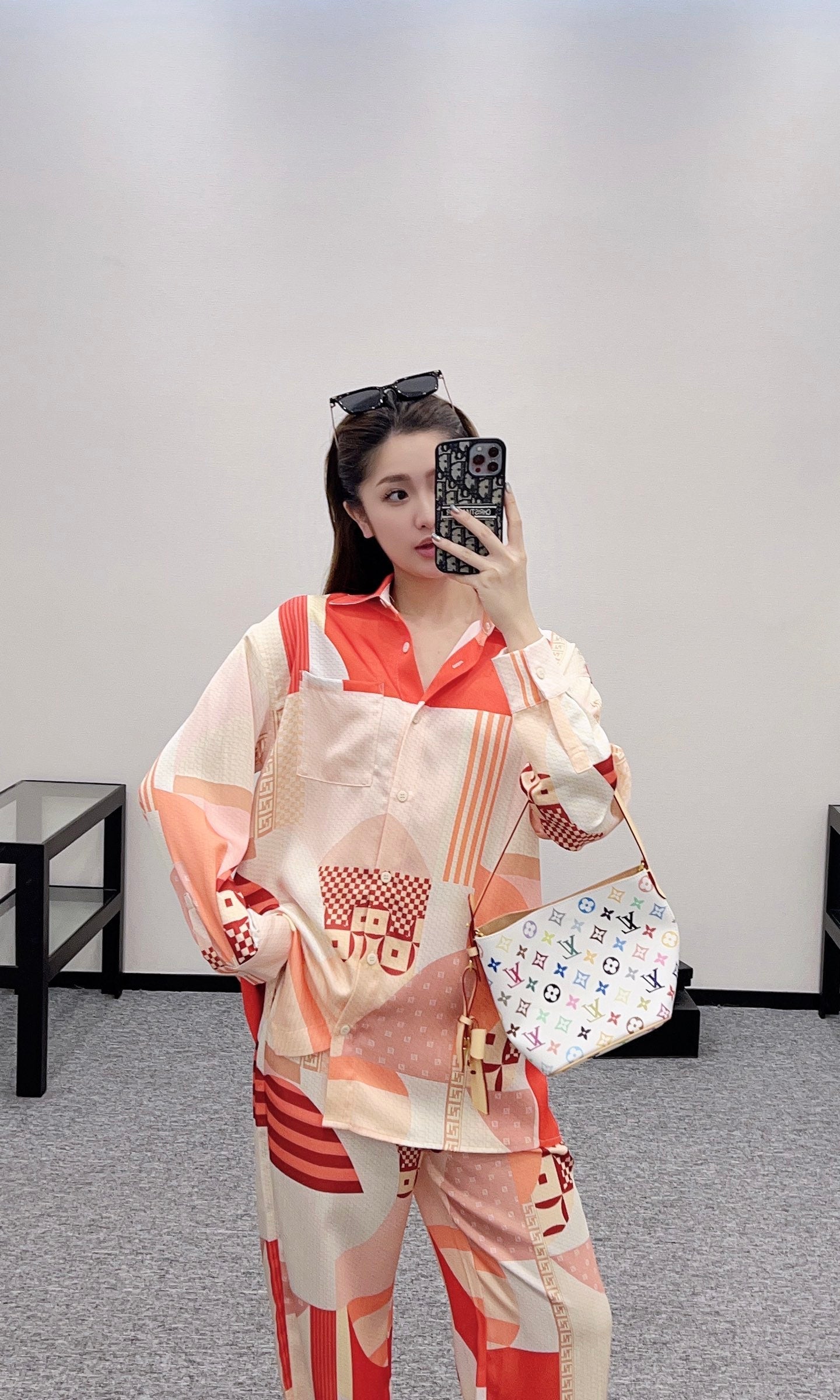 2025 new products are on sale Printed shirt and trousers set