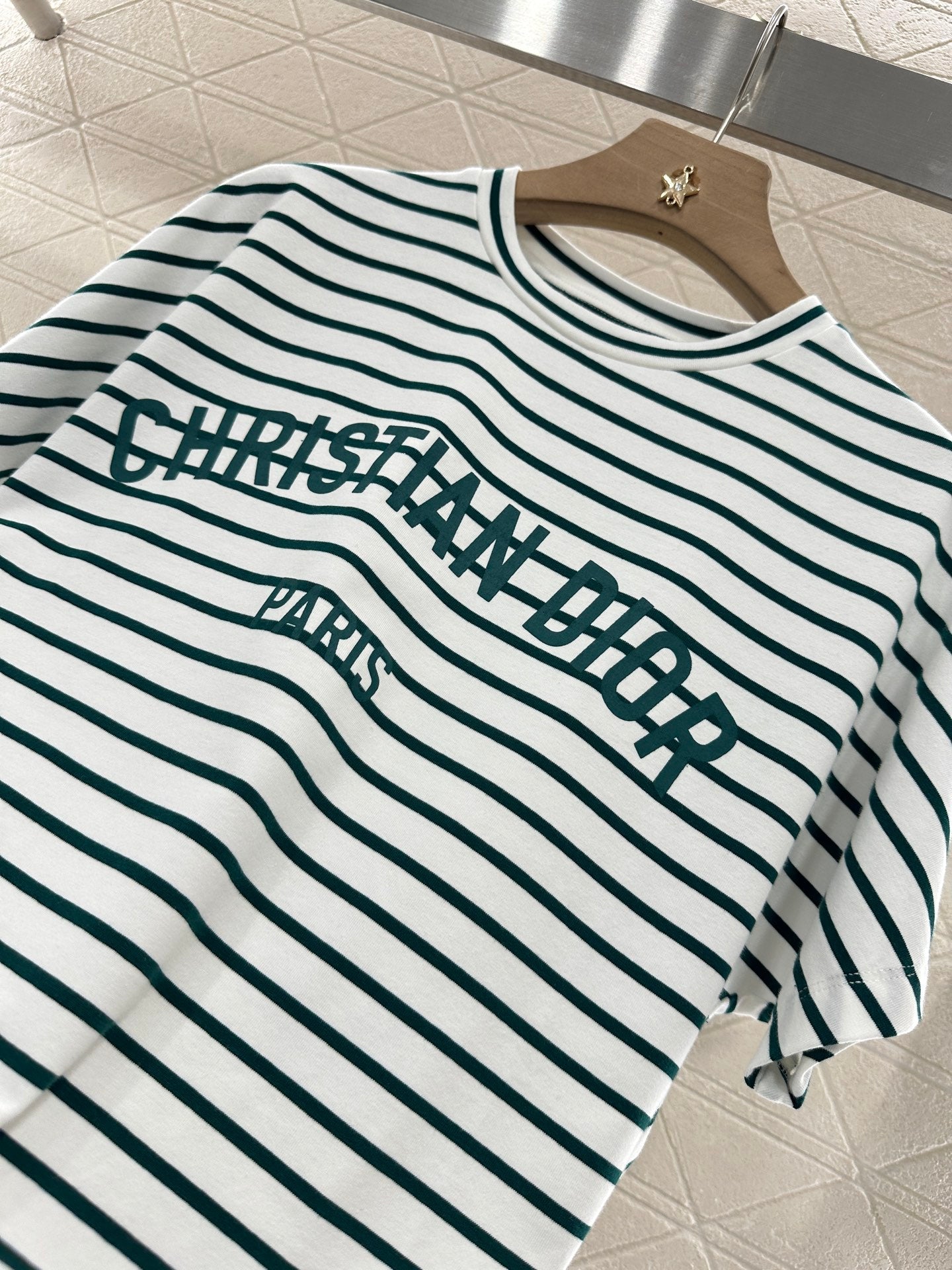 2025 new product Round neck striped short sleeves