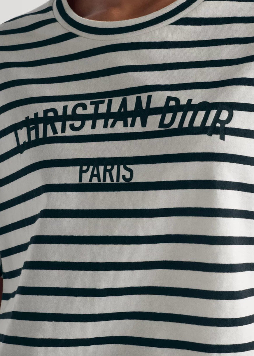 2025 new product Round neck striped short sleeves