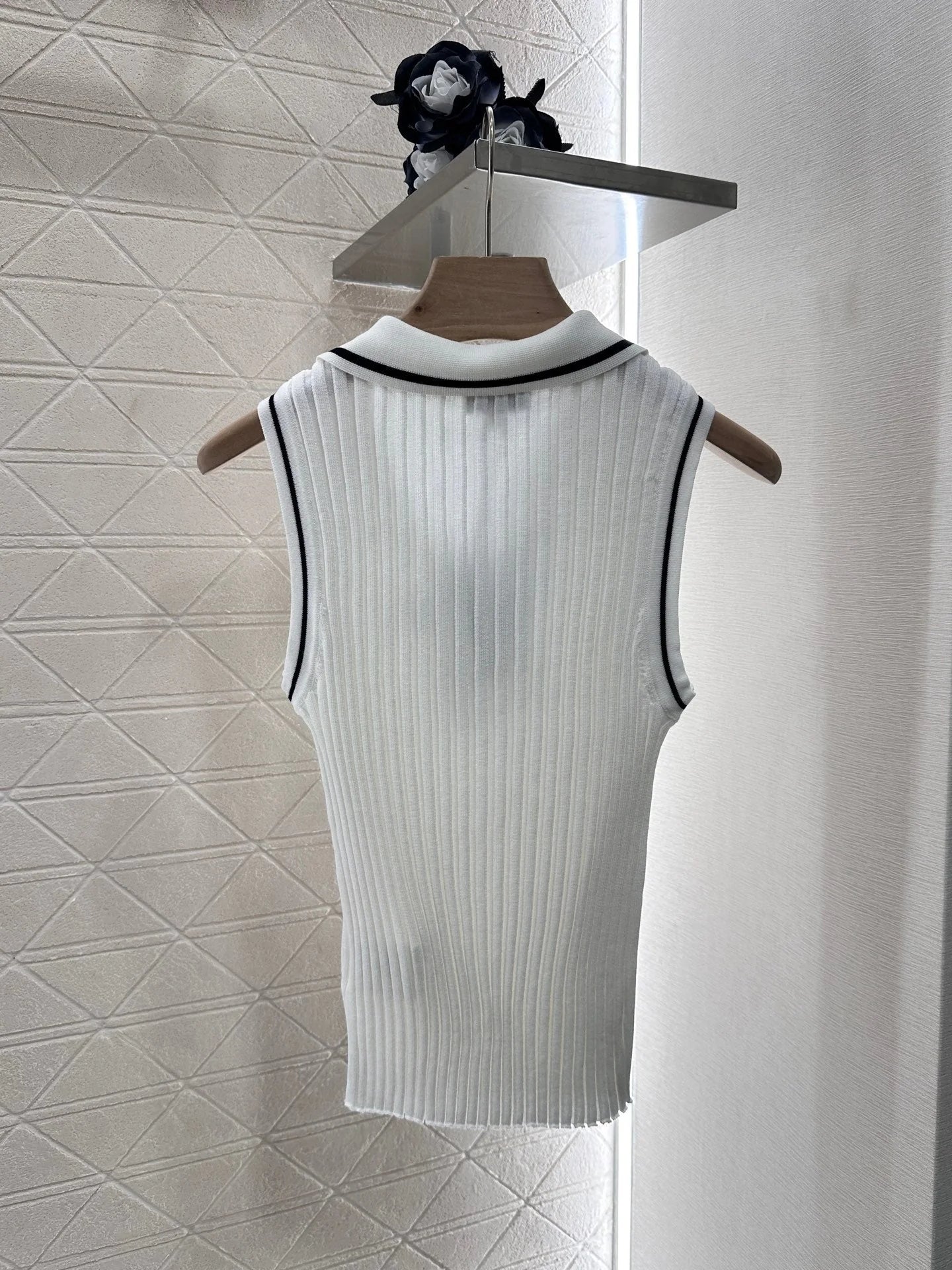 2025 new product Striped knitted vest