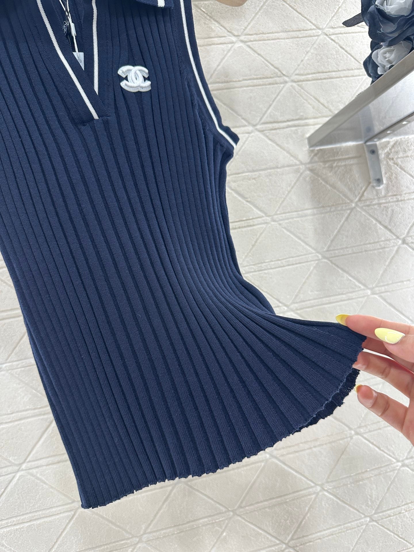 2025 new product Striped knitted vest