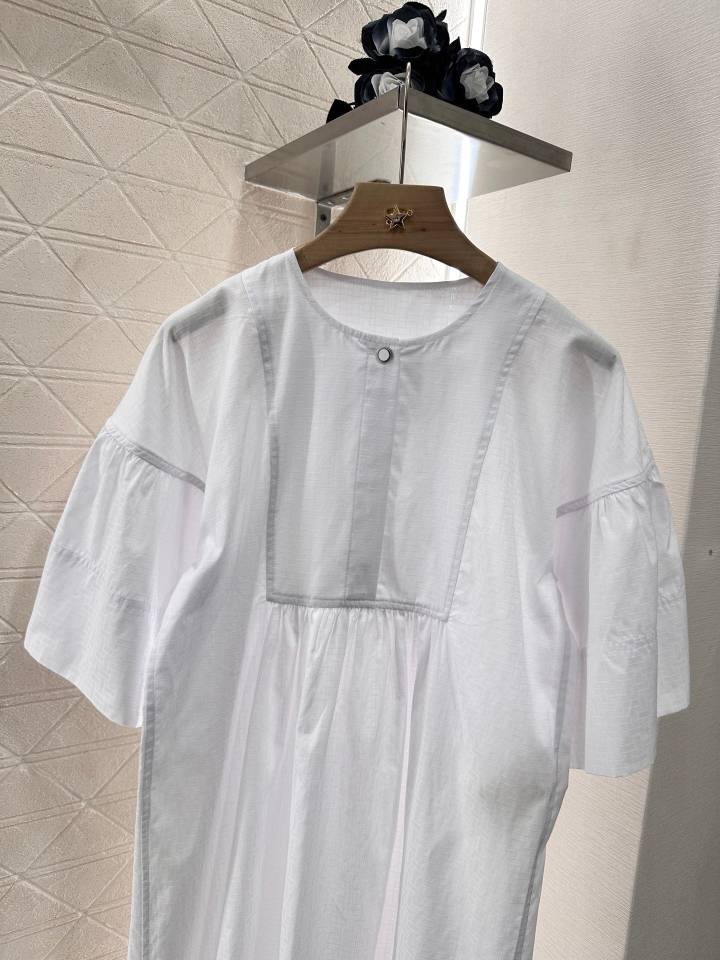 2025 new product Wide sleeve dress