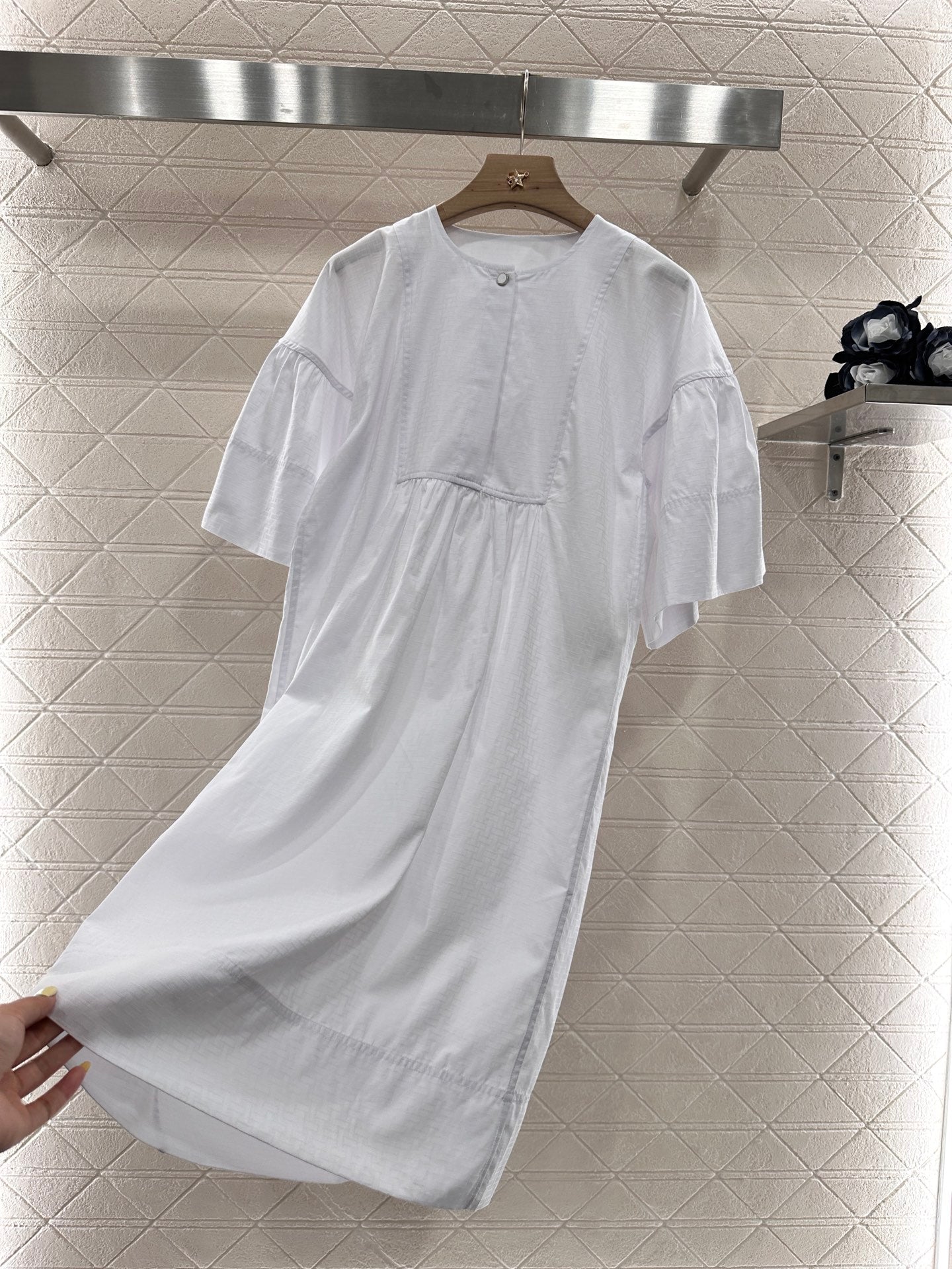 2025 new product Wide sleeve dress