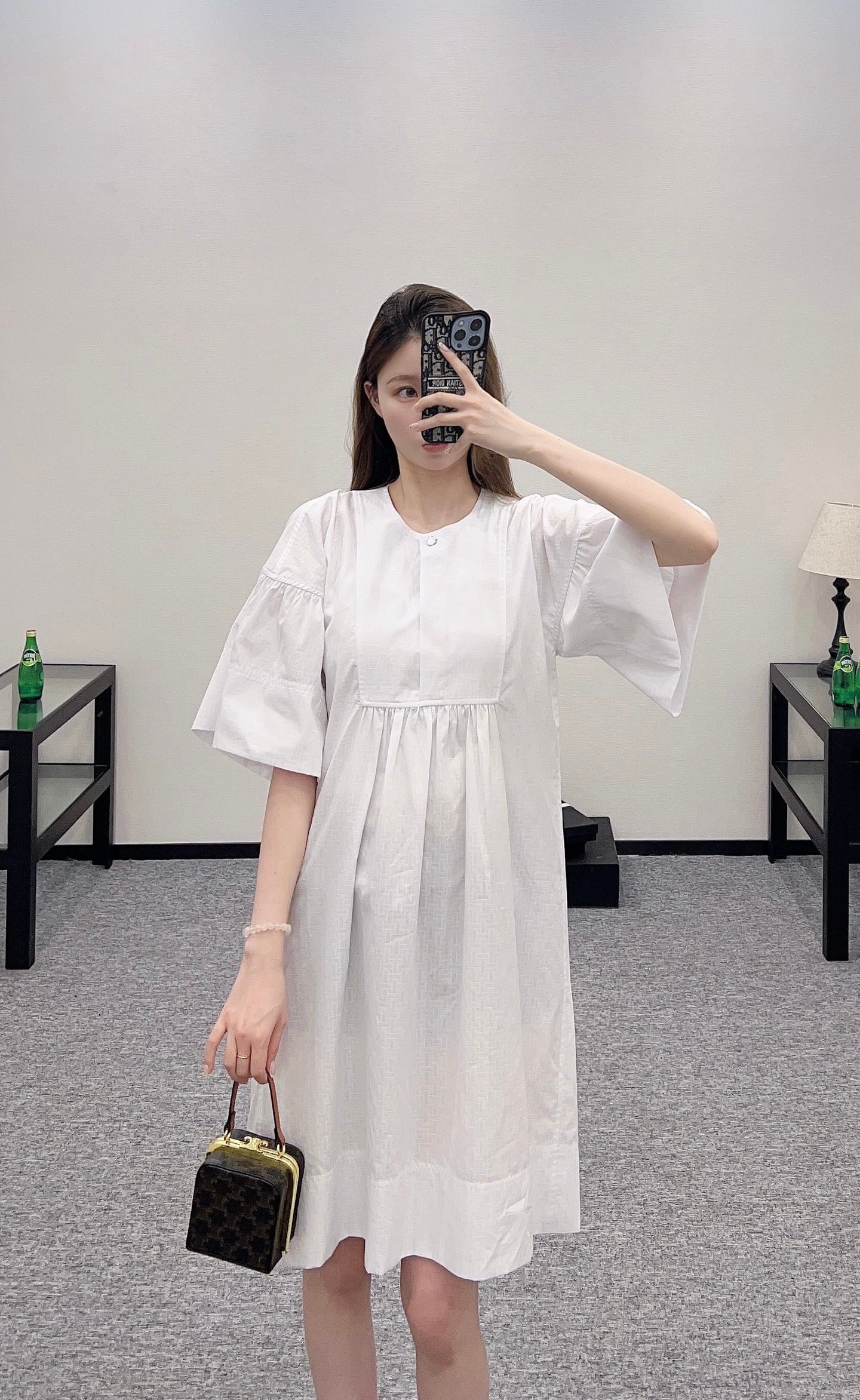 2025 new product Wide sleeve dress