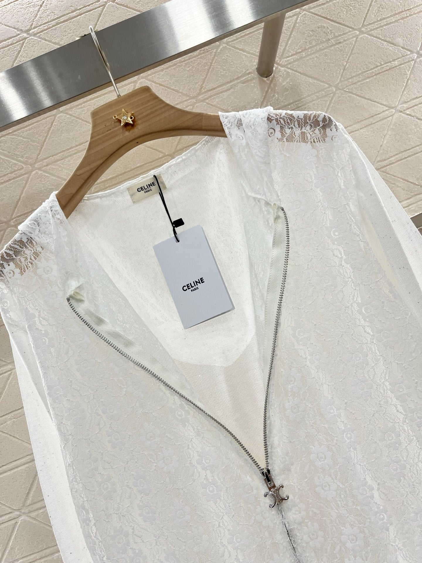 2025 new product Lace hooded cardigan