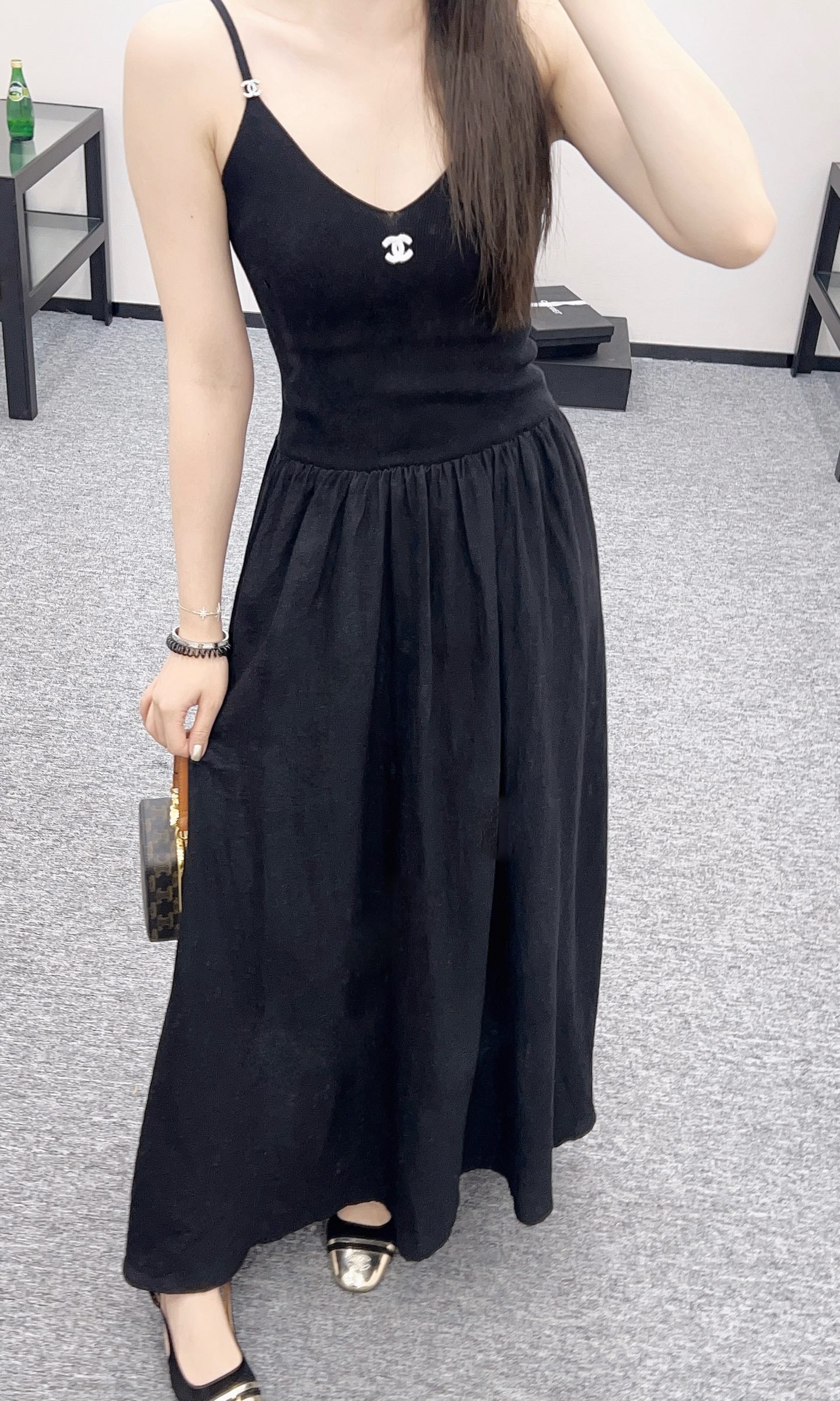 2025 new product Long suspender skirt