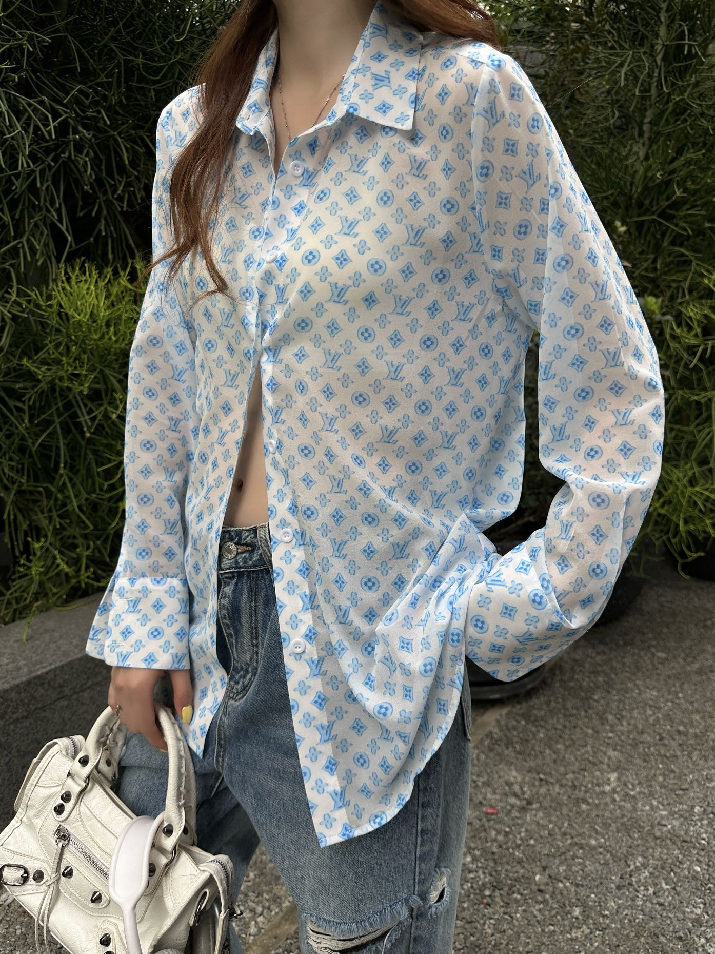 2025 new arrivals Printed silhouette shirt