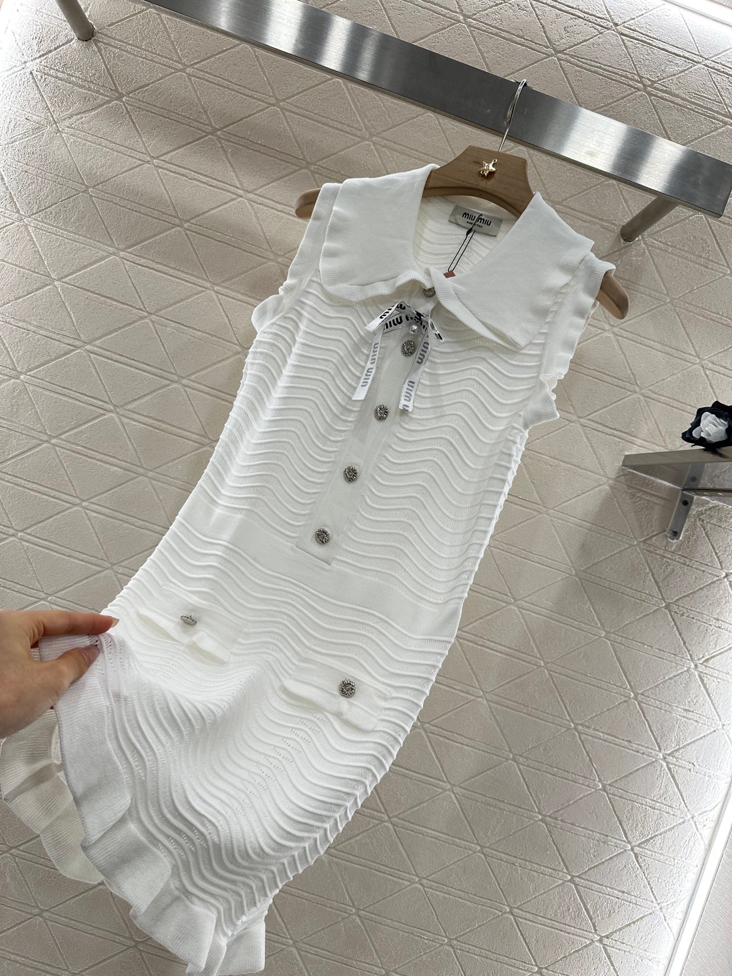 2025 new product Knitted vest dress