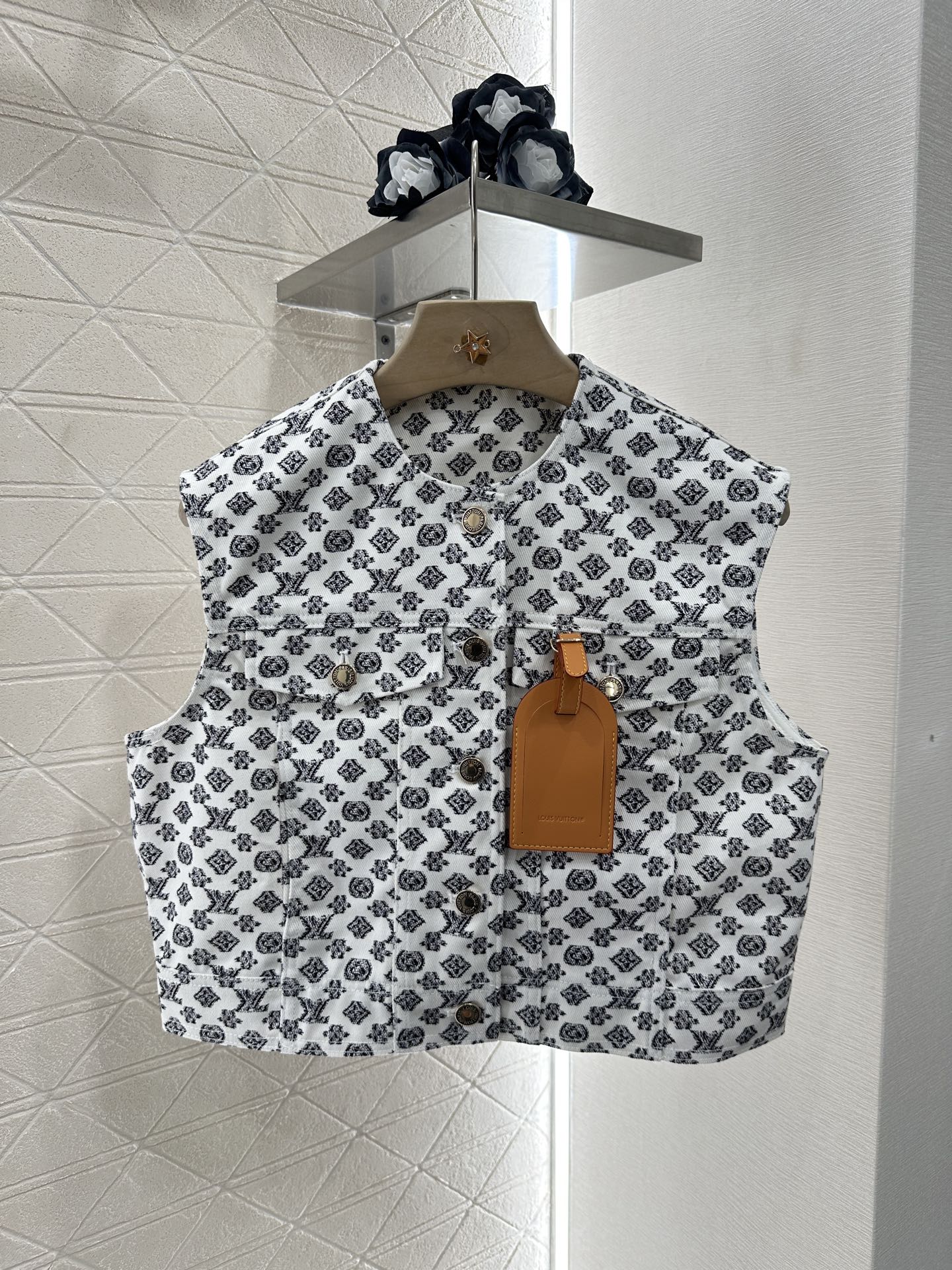 2025 new product Denim vest and short skirt set