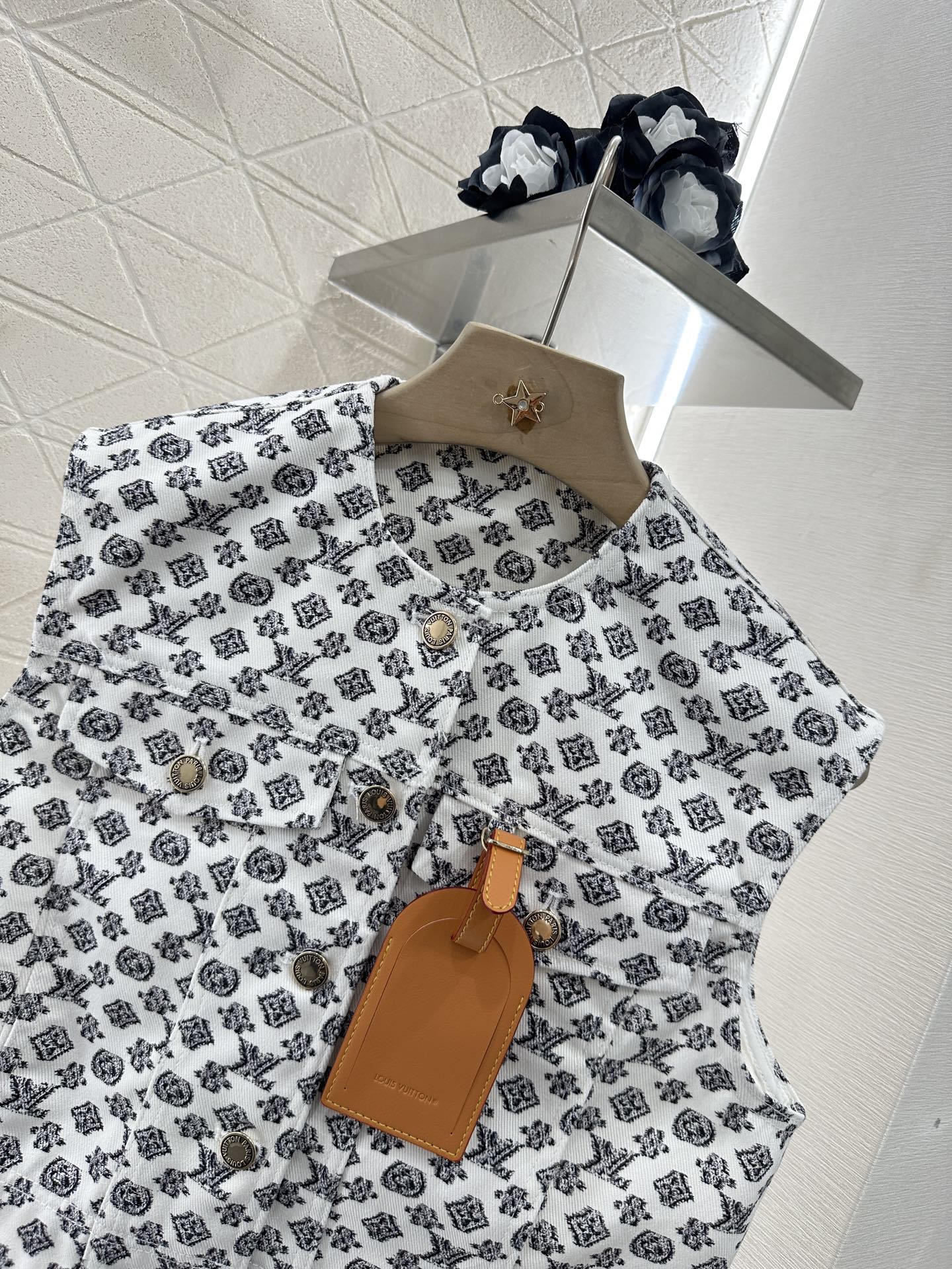 2025 new product Denim vest and short skirt set