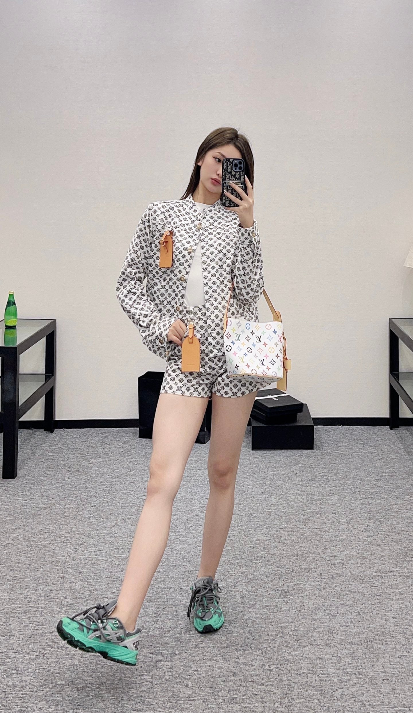 2025 new product Denim jacket and shorts set