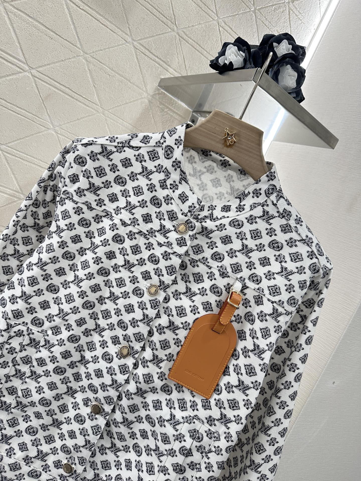 2025 new product Denim jacket and shorts set