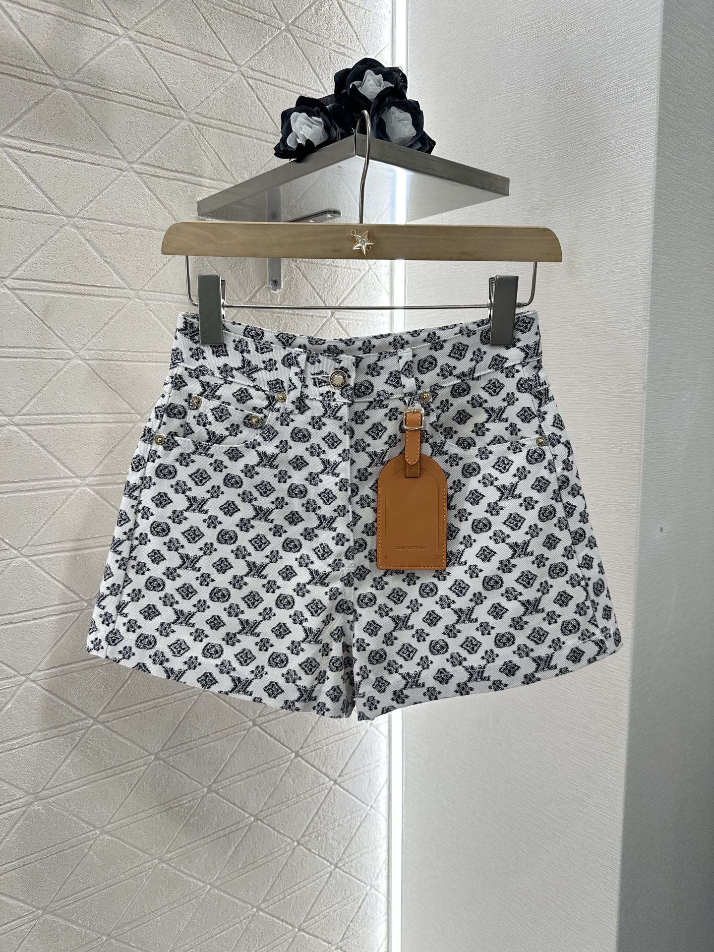 2025 new product Denim jacket and shorts set