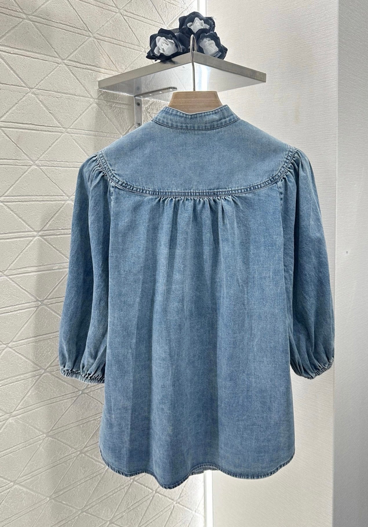 2025 new products Denim top and shorts set