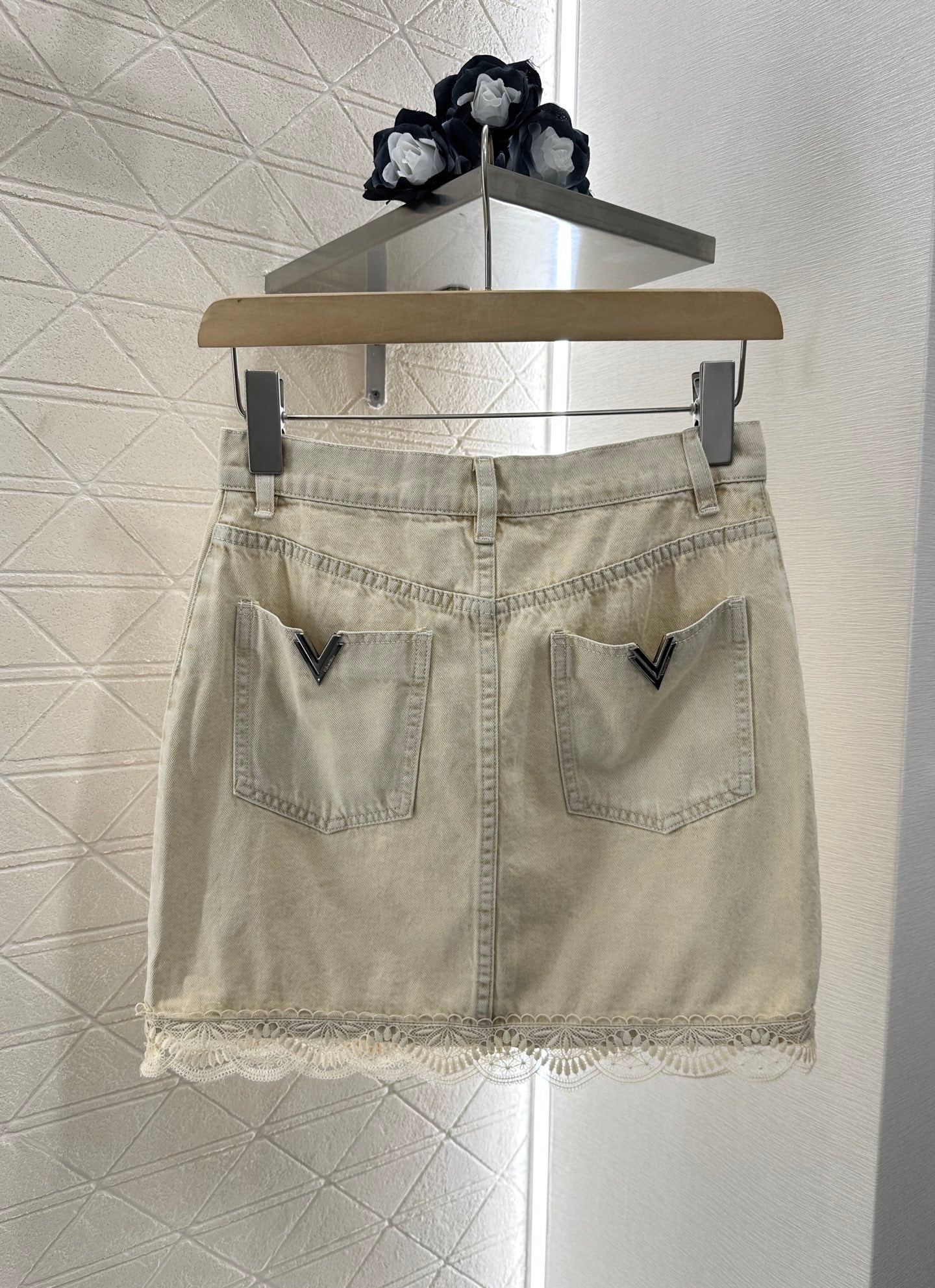 2025 new product Denim lace suit