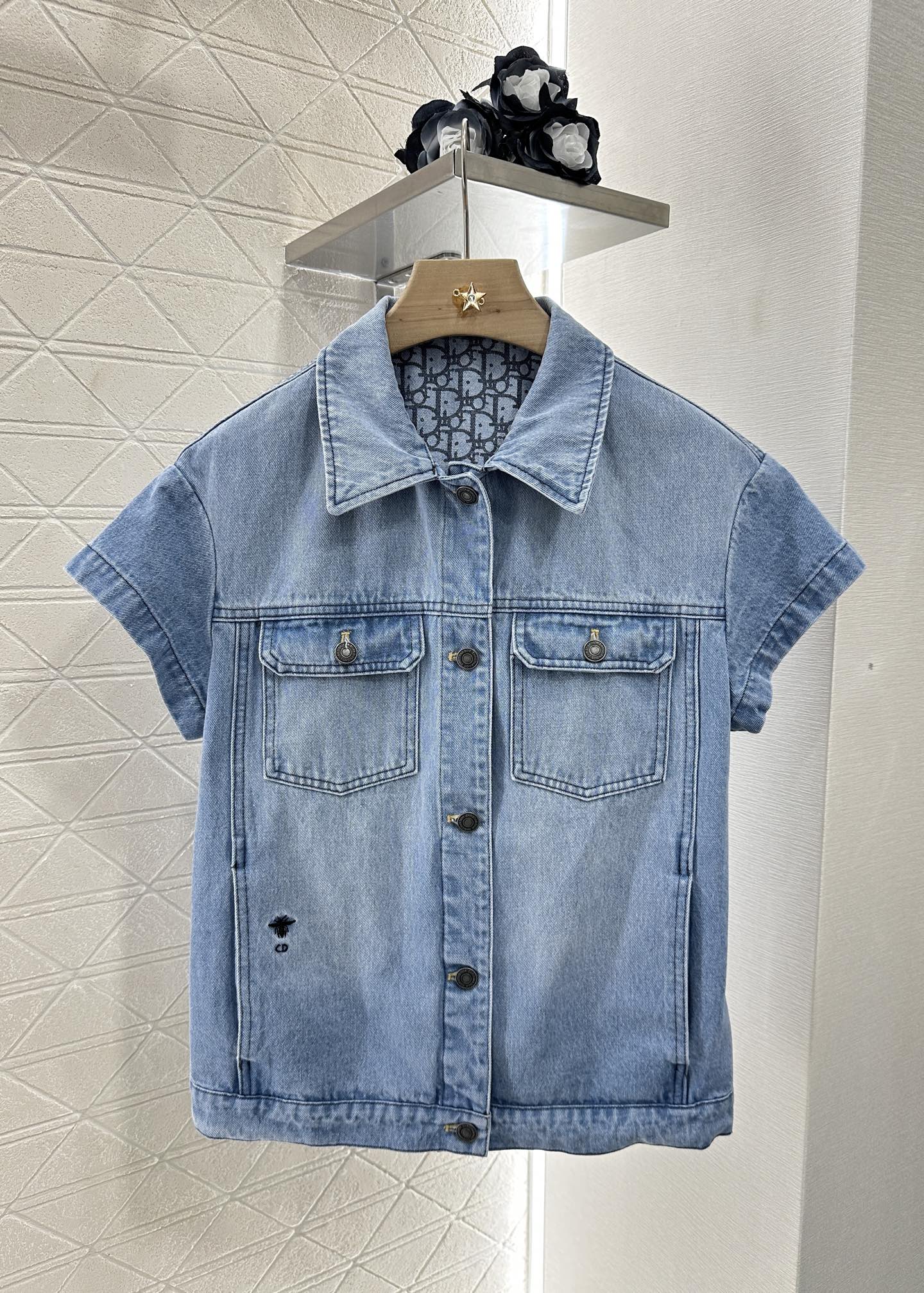 2025 new product Denim jacket and shorts set