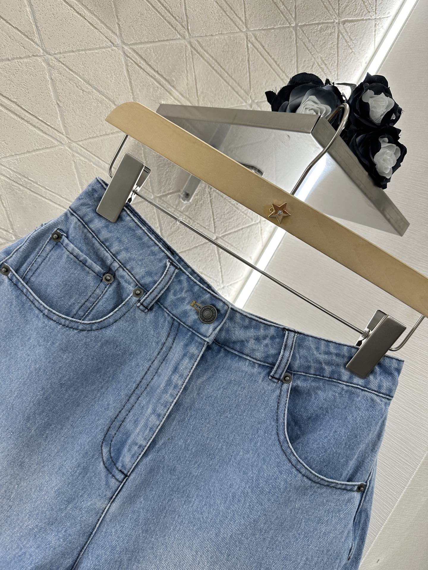 2025 new product Denim jacket and shorts set