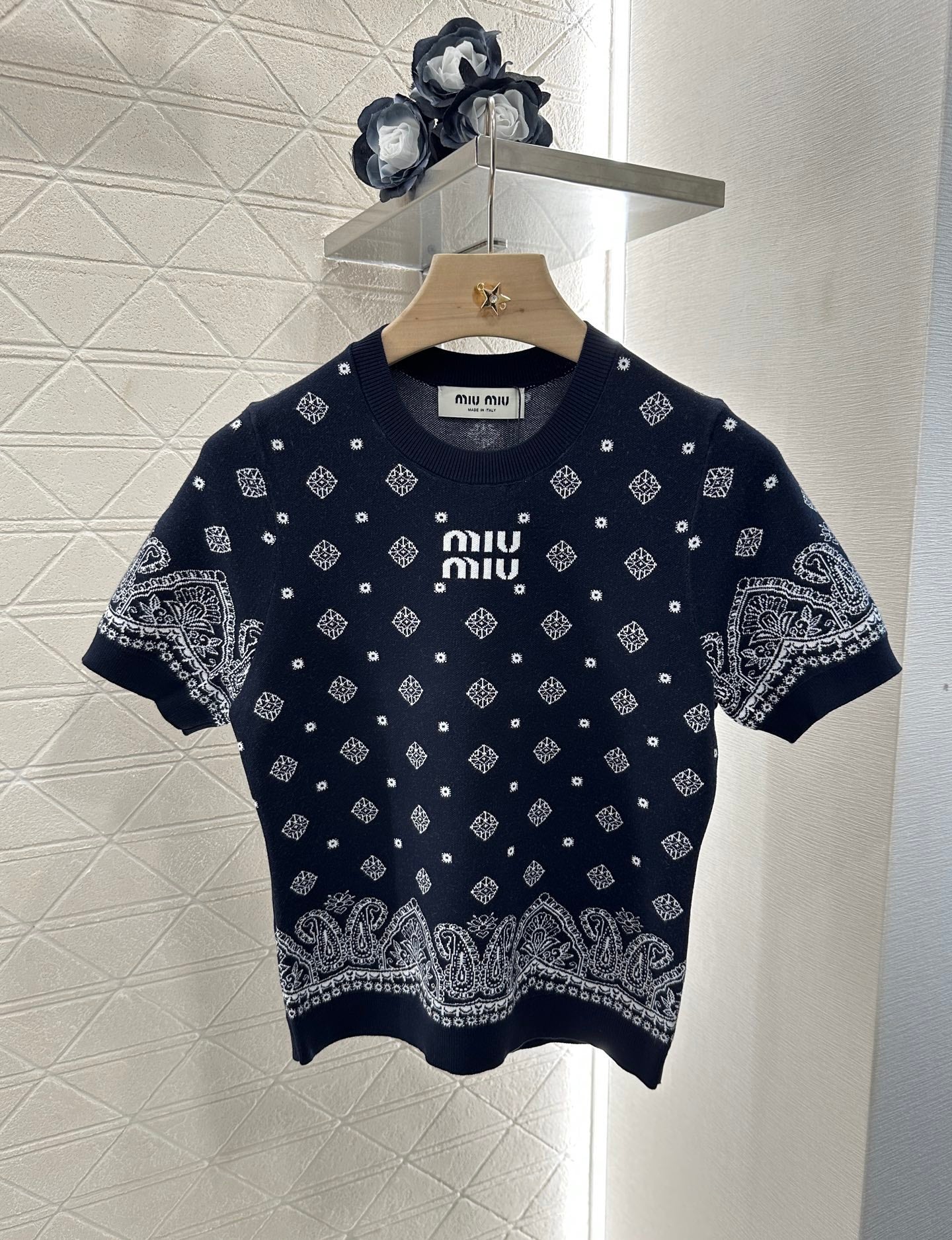 2025 new product Short-sleeved skirt suit