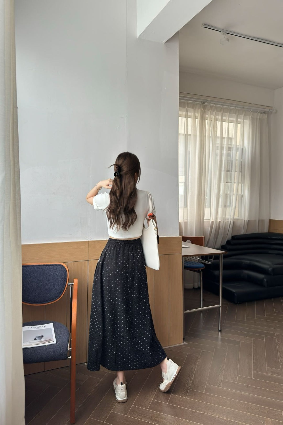 25ss drawstring skirt