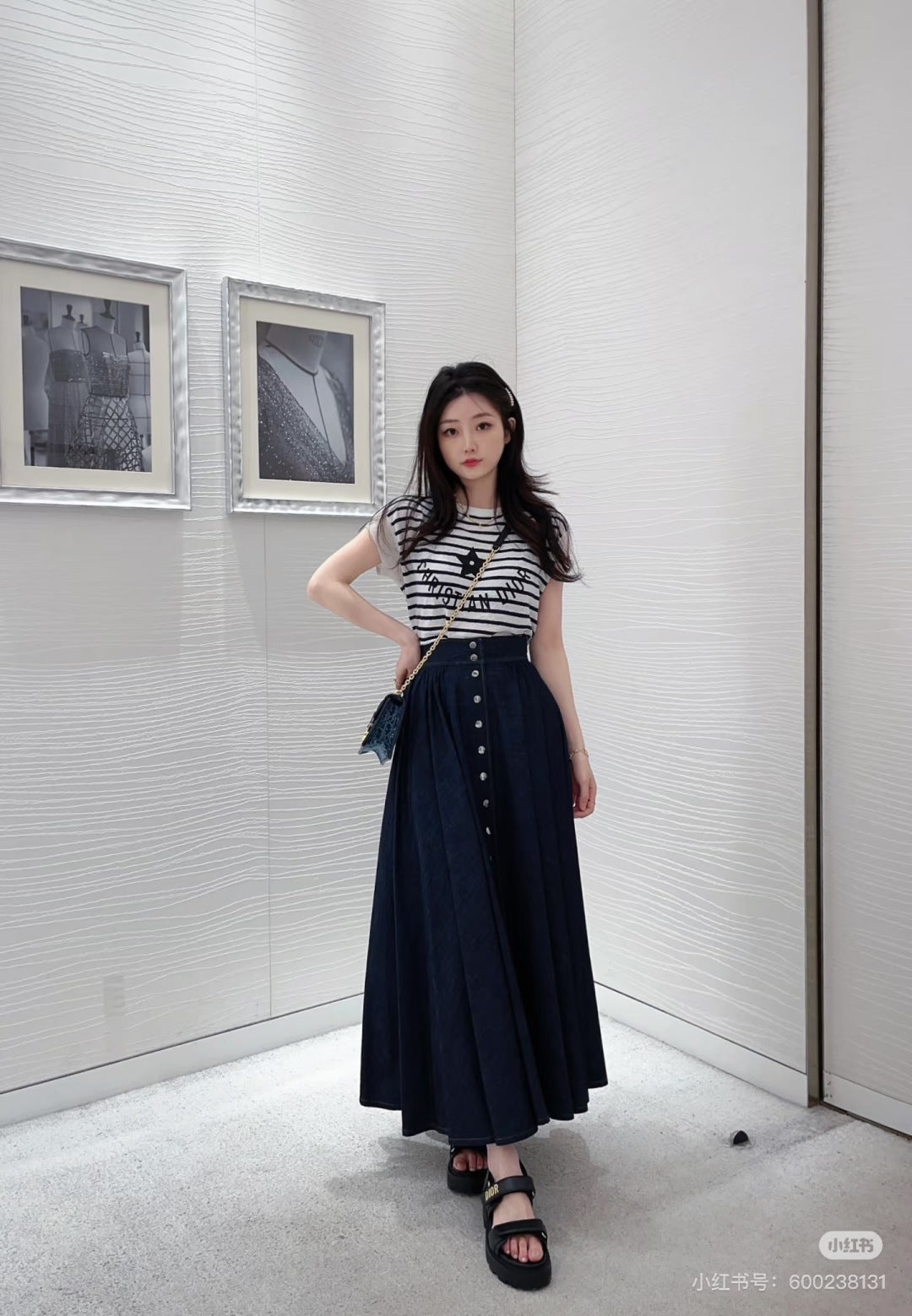25ss denim skirt