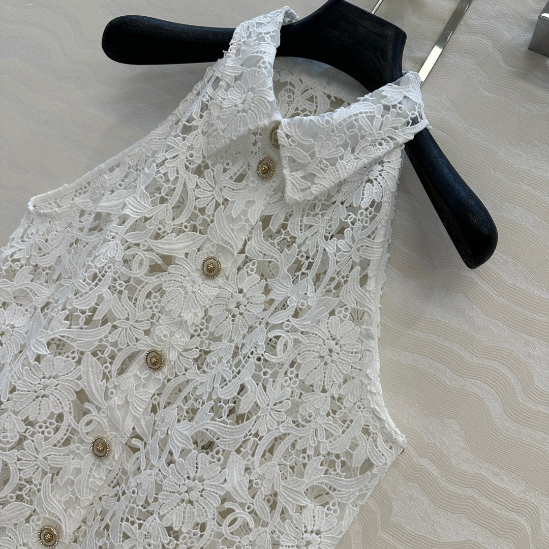 25ss embroidered vest
