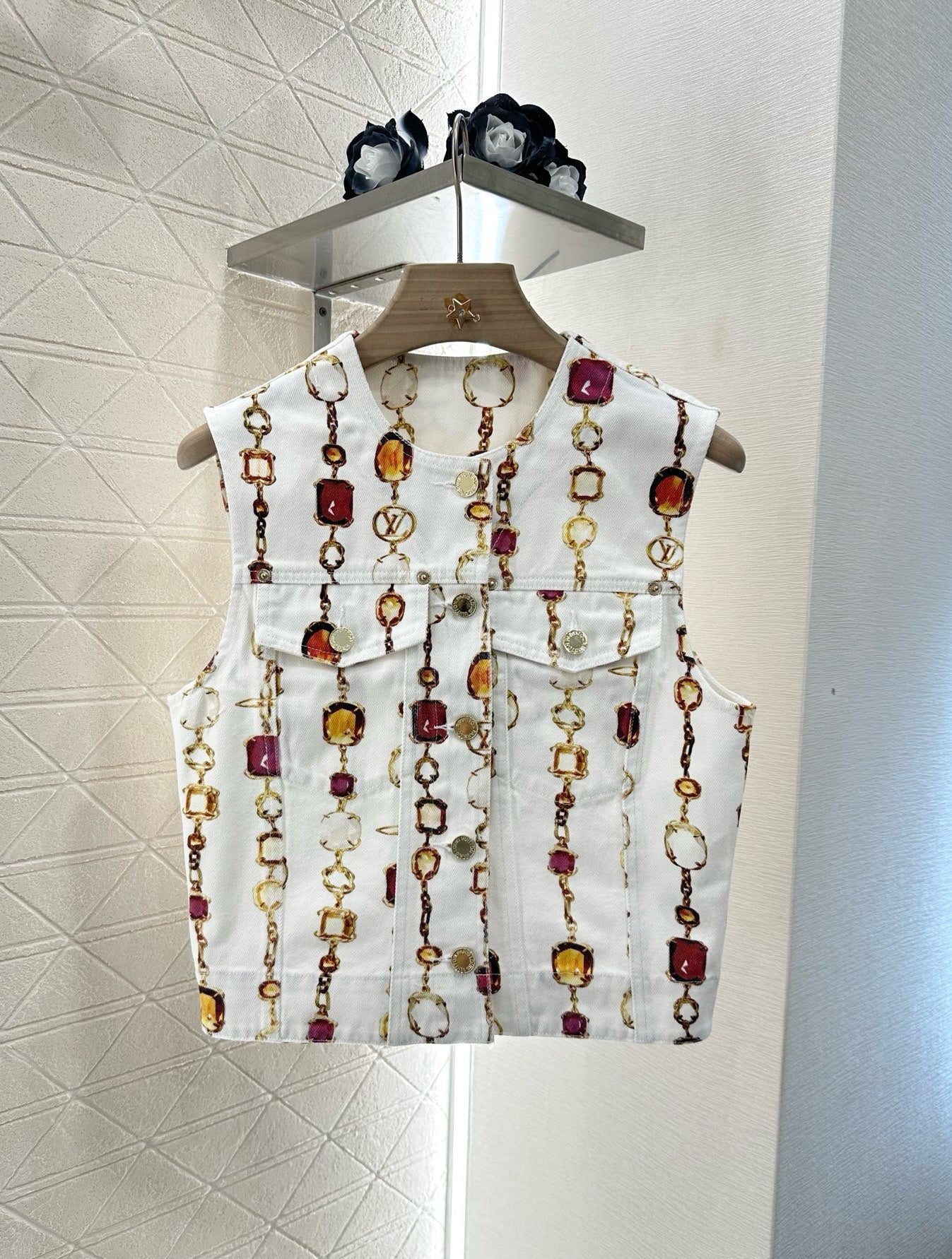 2025 new product Denim vest and skirt set