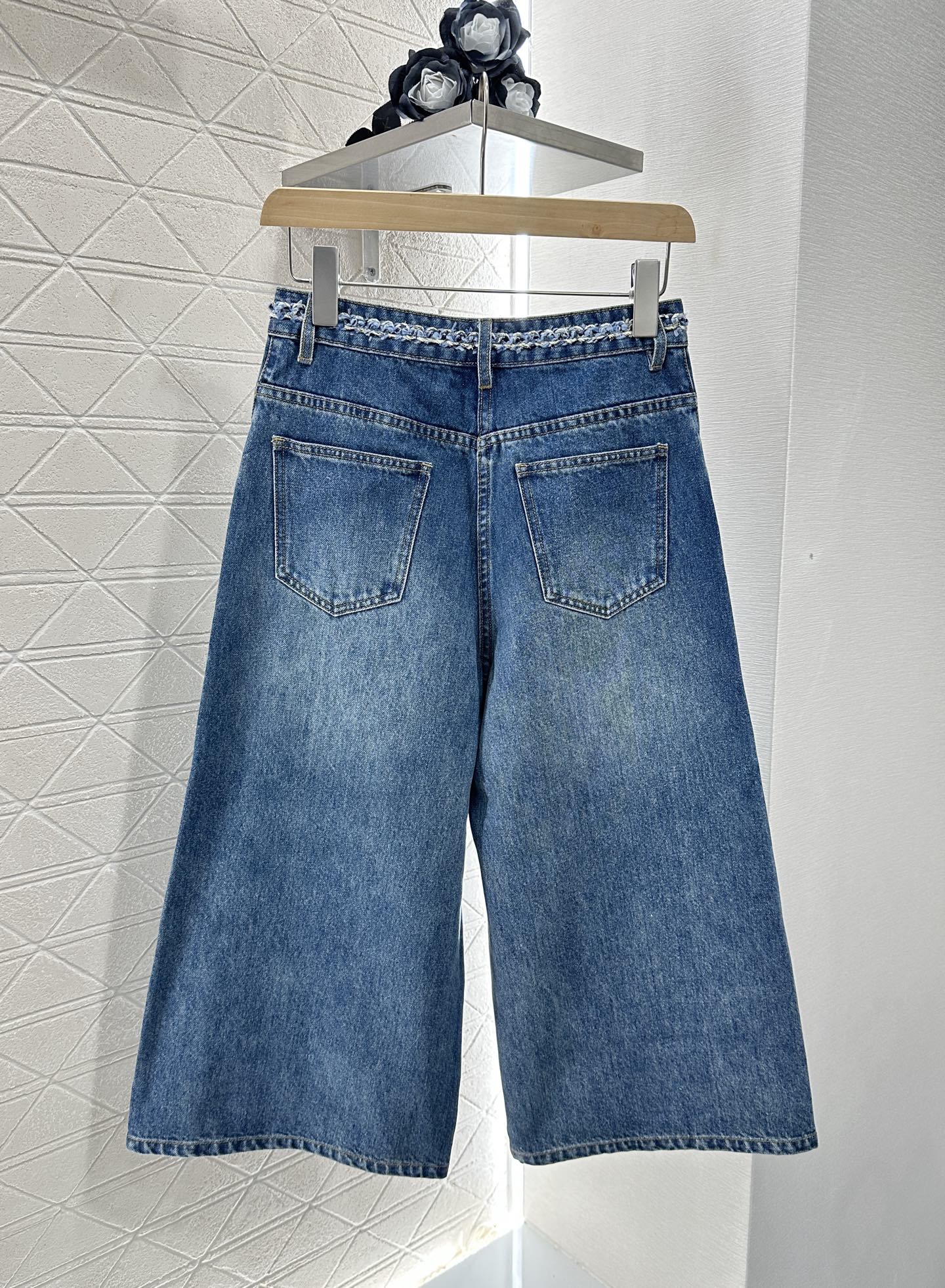 C 2025 new product Denim cropped pants