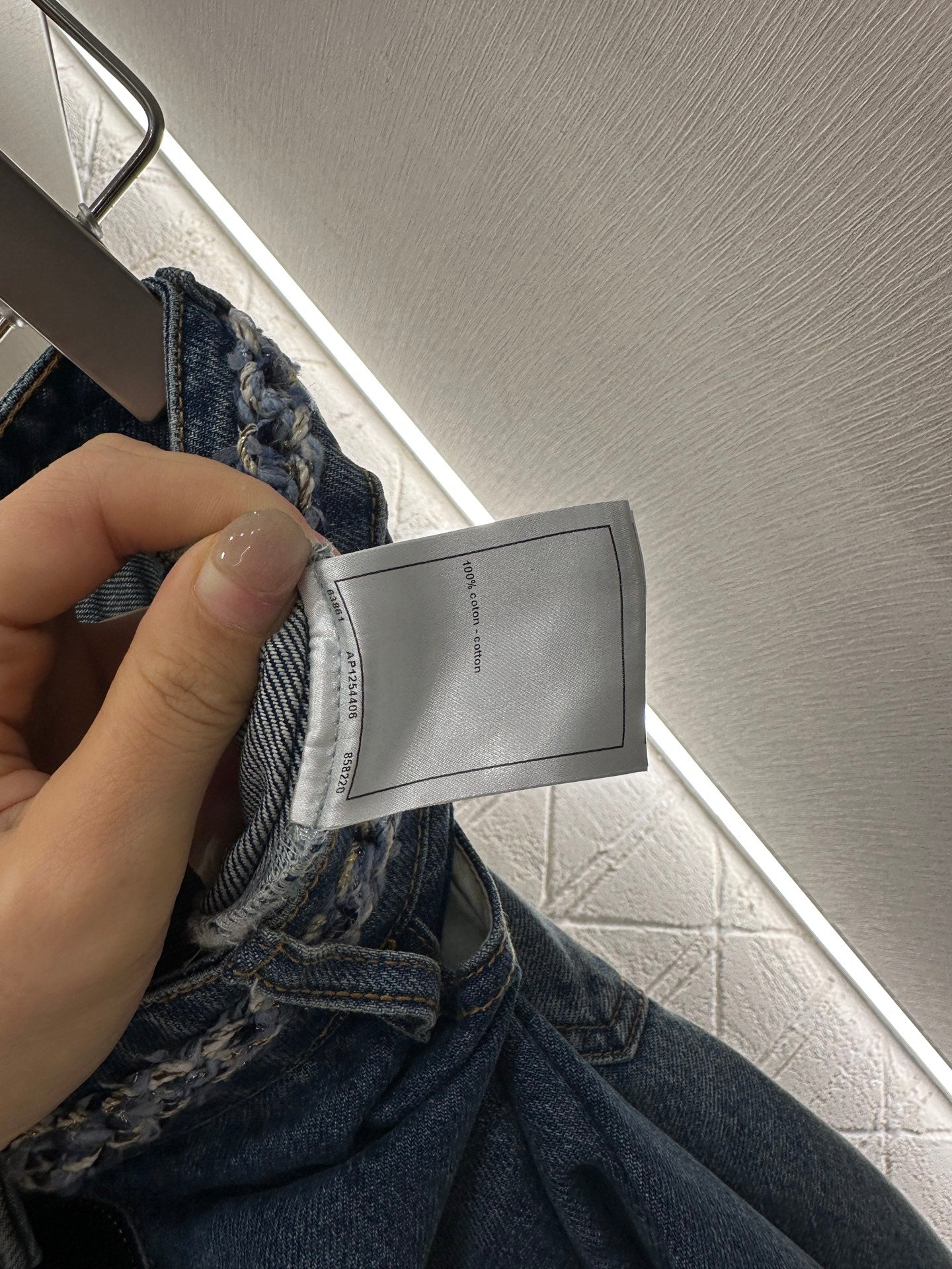 C 2025 new product Denim cropped pants
