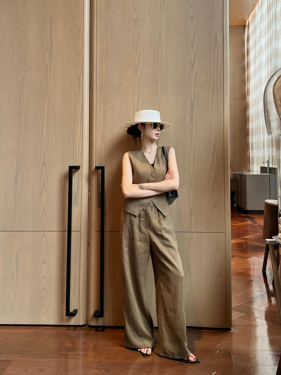 25ss linen vest