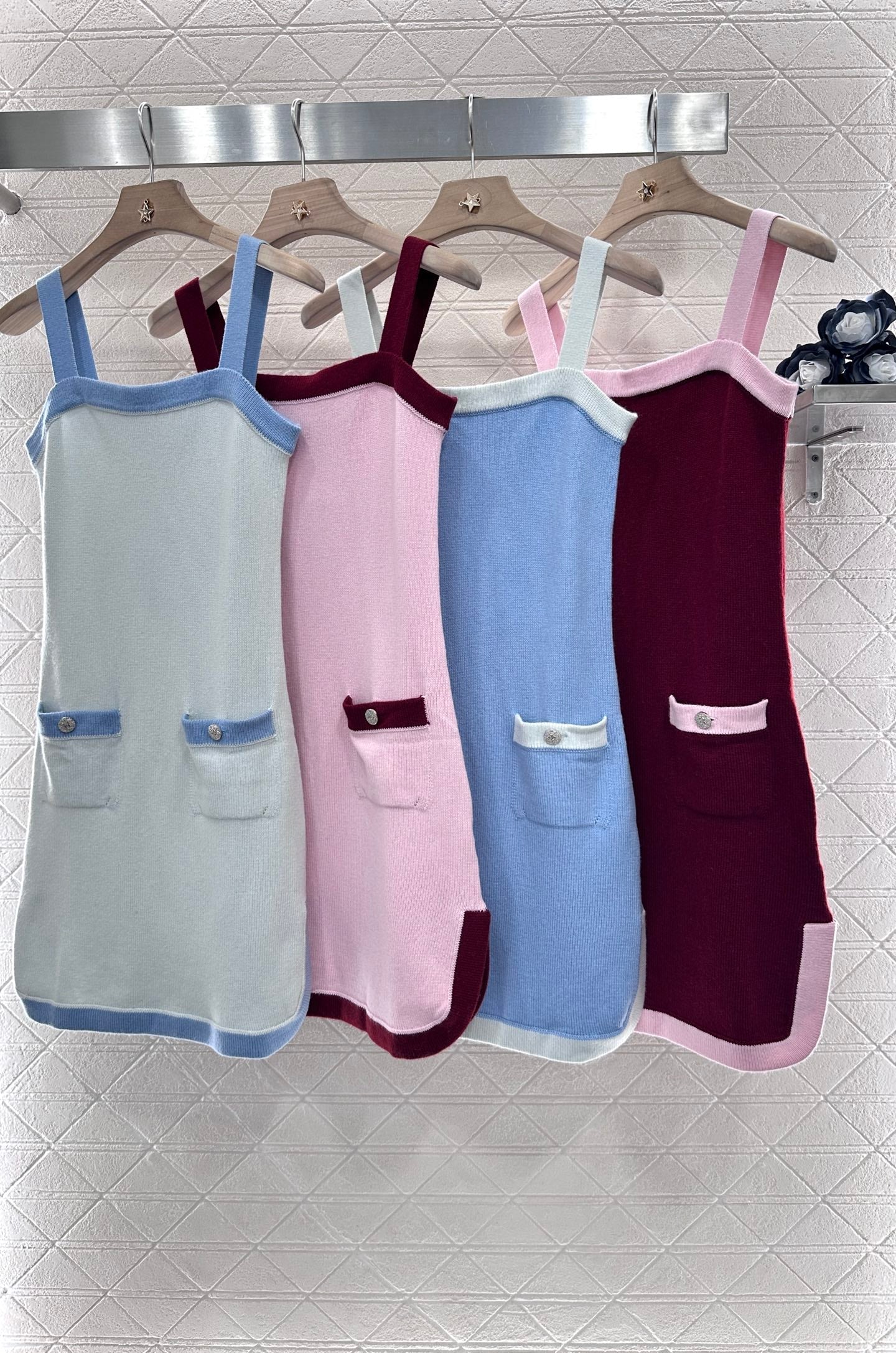 2025 new product Knitted suspender skirt