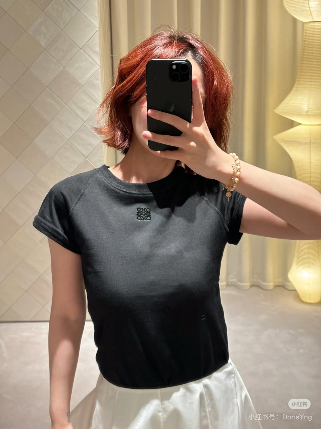 25ss embroidered t-shirt