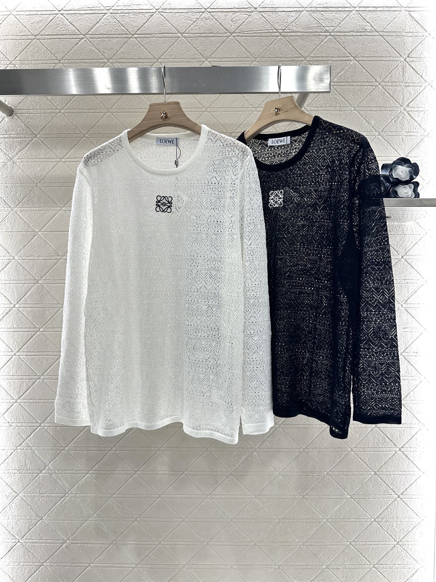 2025 new product Hollow knitted long sleeves