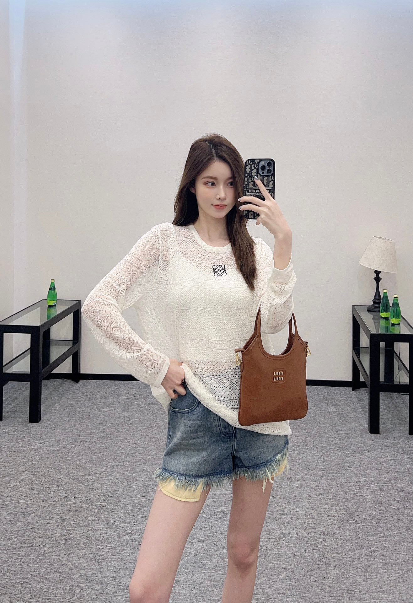 2025 new product Hollow knitted long sleeves