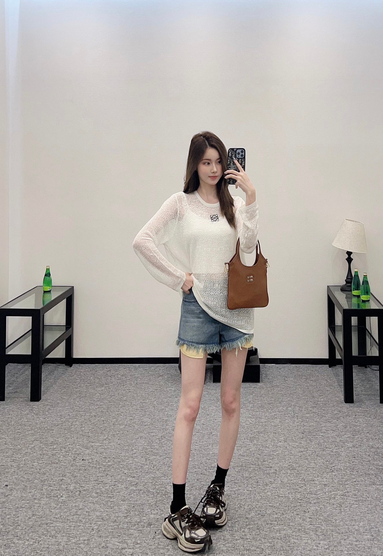 2025 new product Hollow knitted long sleeves