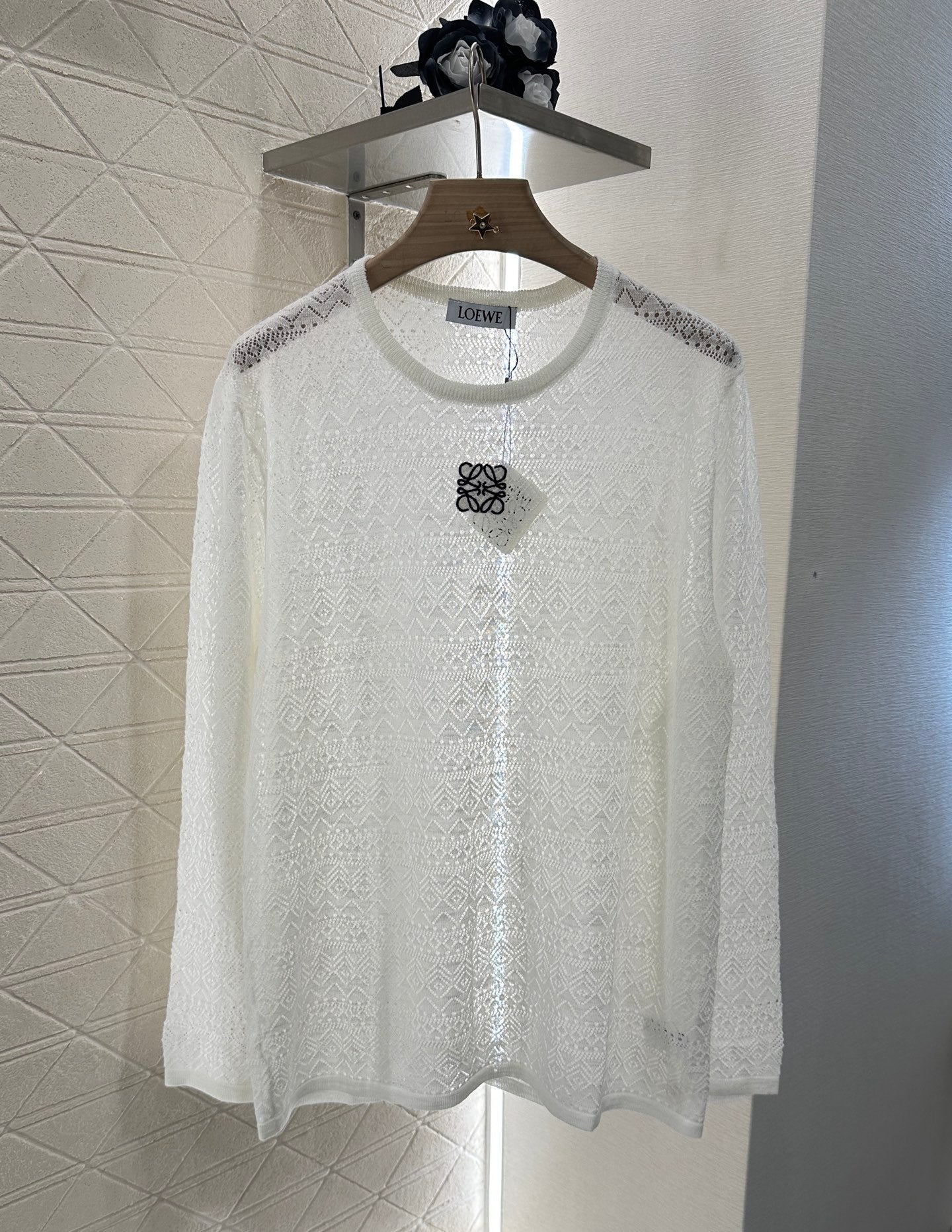 2025 new product Hollow knitted long sleeves