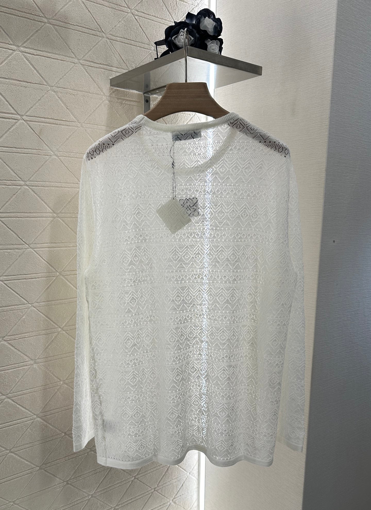 2025 new product Hollow knitted long sleeves