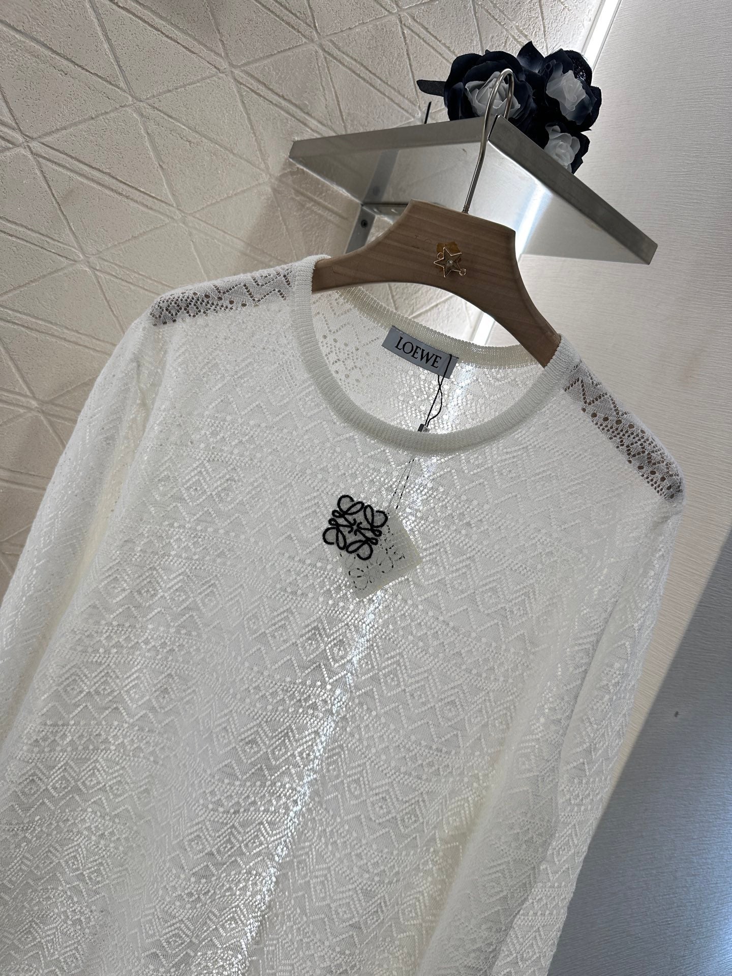 2025 new product Hollow knitted long sleeves