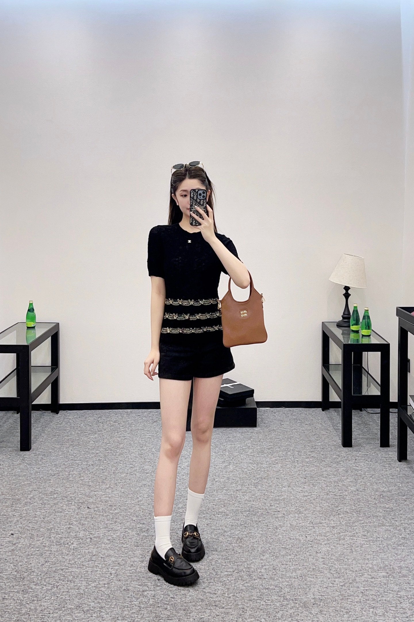 2025 new product Embroidered knitted short sleeves