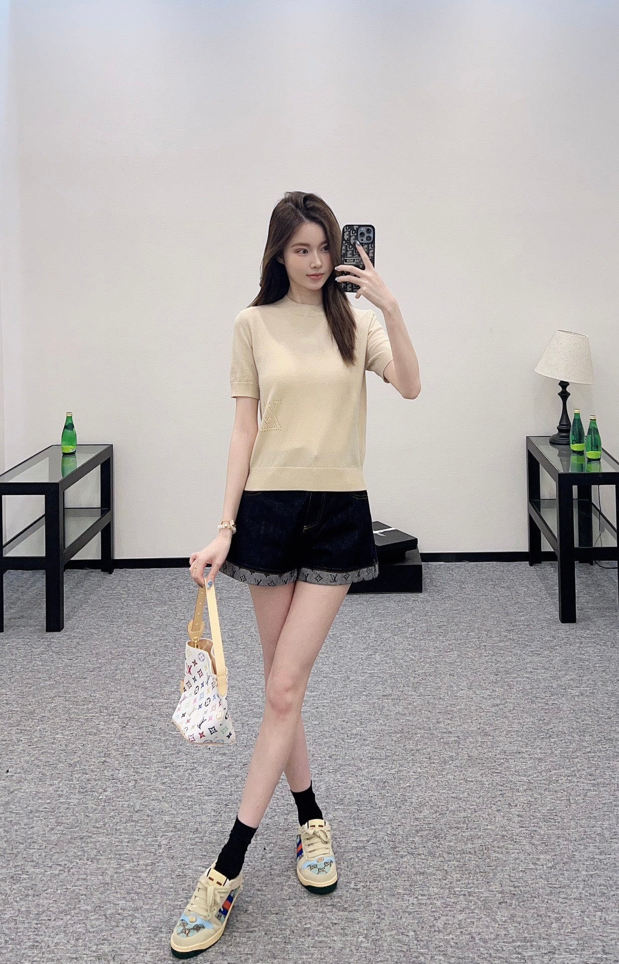 2025 new products Embroidered knitted short sleeves
