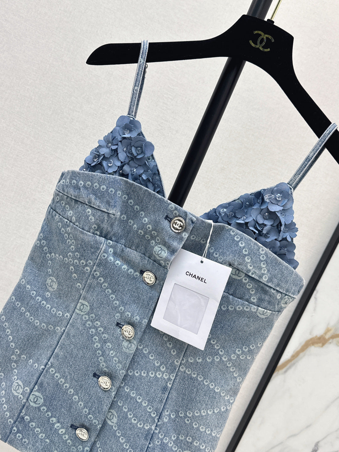 25ss denim camisole