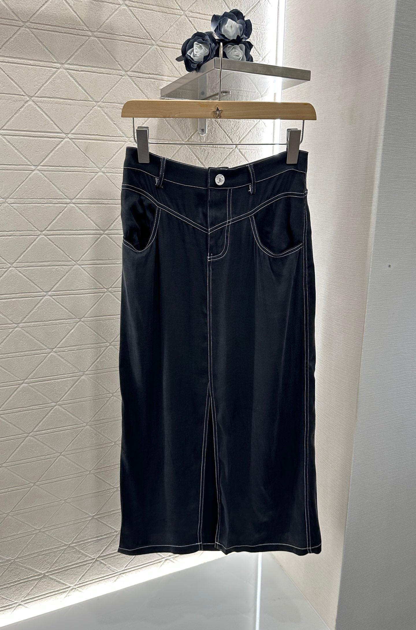25 new product Vest slit long skirt suit