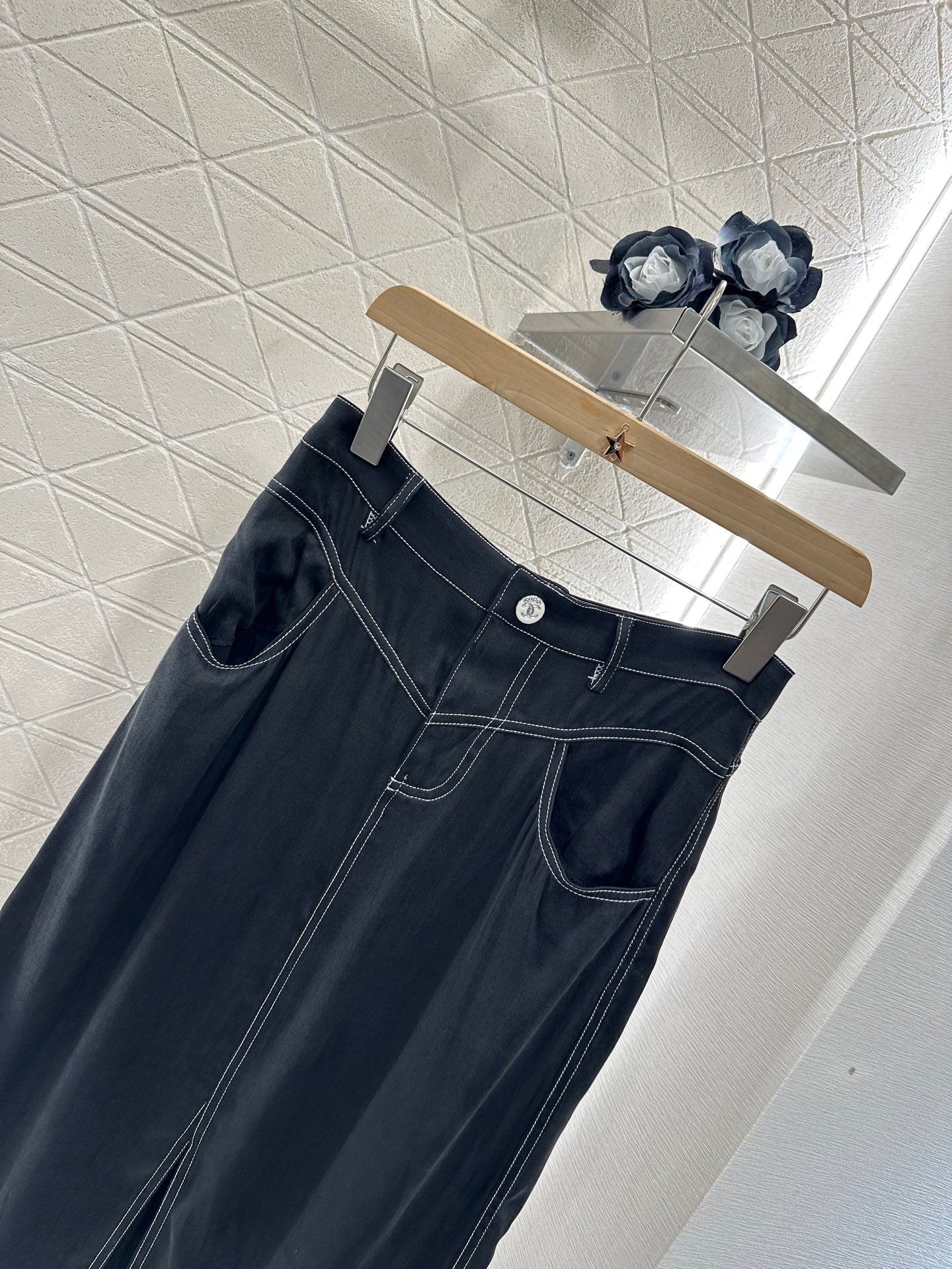 25 new product Vest slit long skirt suit