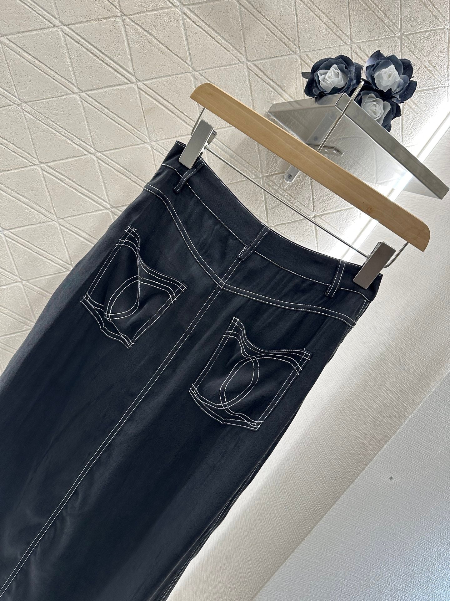25 new product Vest slit long skirt suit